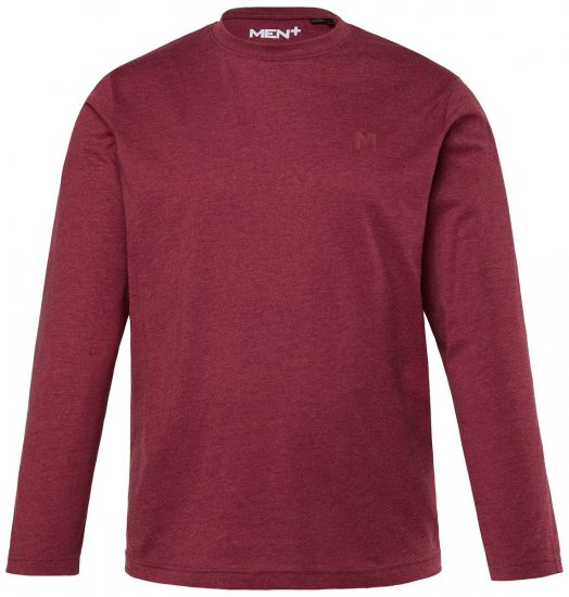Men+ 307 Póló hosszú ujjú Padlizsán - Pólók - Nagyméretű pólók - 2XL-14XL