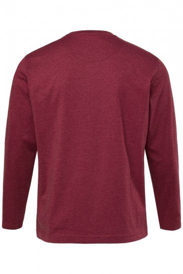 Men+ 307 Póló hosszú ujjú Padlizsán - Pólók - Nagyméretű pólók - 2XL-14XL