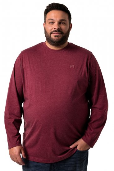 Men+ 307 Póló hosszú ujjú Padlizsán - Pólók - Nagyméretű pólók - 2XL-14XL