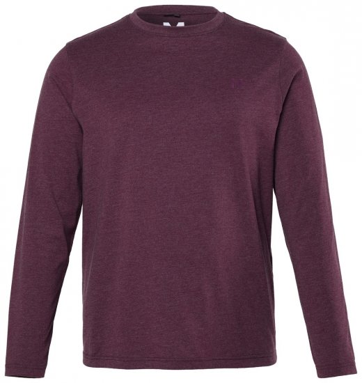 Men+ 307 Póló hosszú ujjú Sötét szilva - Pólók - Nagyméretű pólók - 2XL-14XL