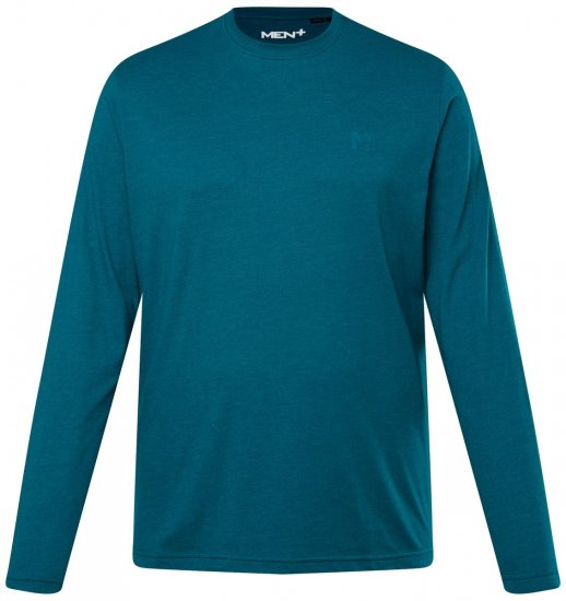 Men+ 307 Póló hosszú ujjú Szürkéskék - Pólók - Nagyméretű pólók - 2XL-14XL