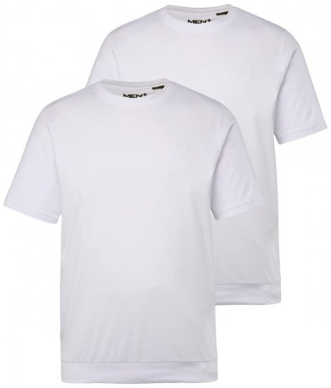 Men+ 311 Póló bellyfit Fehér 2 db-os csomag - Pólók - Nagyméretű pólók - 2XL-14XL
