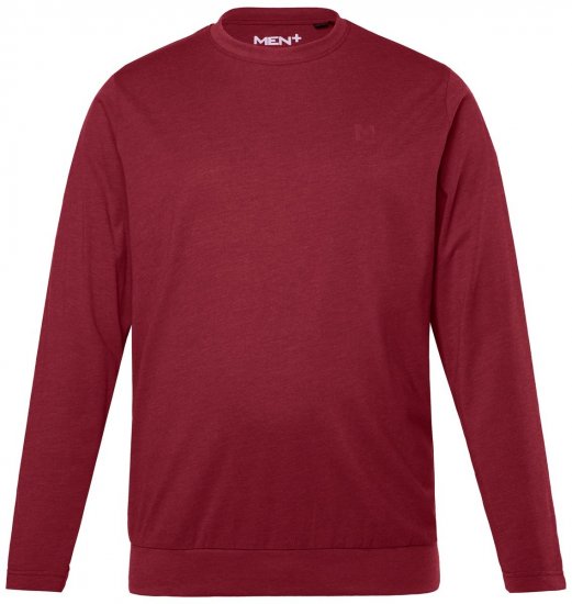 Men+ 313 Póló hosszú ujjú bellyfit Rézbarna - Pólók - Nagyméretű pólók - 2XL-14XL