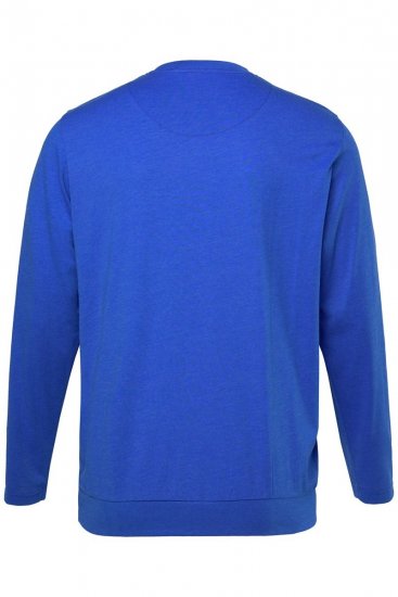 Men+ 313 Póló hosszú ujjú bellyfit Kobaltkék - Pólók - Nagyméretű pólók - 2XL-14XL