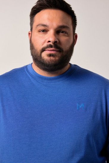 Men+ 313 Póló hosszú ujjú bellyfit Kobaltkék - Pólók - Nagyméretű pólók - 2XL-14XL