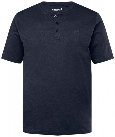 Men+ 365 Henley póló Sötétkék - Pólók - Nagyméretű pólók - 2XL-14XL