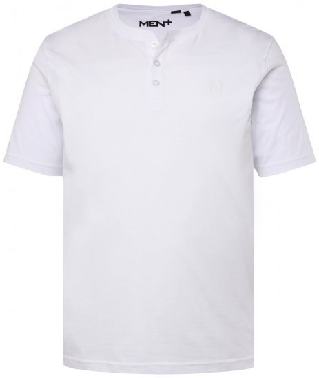 Men+ 365 Henley póló Fehér - Pólók - Nagyméretű pólók - 2XL-14XL