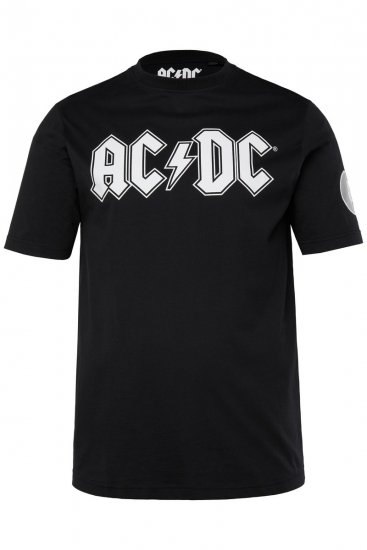 JP1880 AC/DC Classic Logo Band T-Shirt Black - Pólók - Nagyméretű pólók - 2XL-14XL