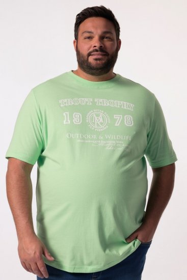 Men+ 424 Póló Trout Trophy Mentazöld - Pólók - Nagyméretű pólók - 2XL-14XL