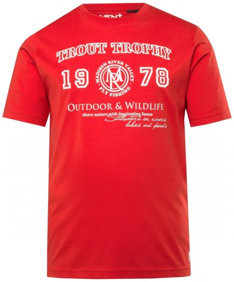 Men+ 424 Póló Trout Trophy Chilipiros - Pólók - Nagyméretű pólók - 2XL-14XL