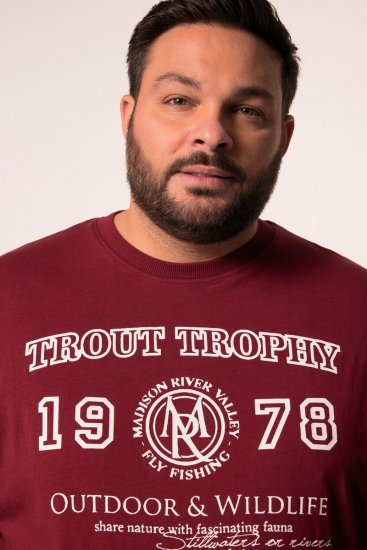 Men+ 424 Póló Trout Trophy Rézbarna - Pólók - Nagyméretű pólók - 2XL-14XL