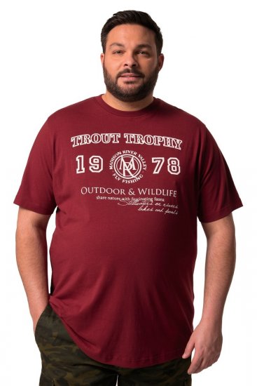 Men+ 424 Póló Trout Trophy Rézbarna - Pólók - Nagyméretű pólók - 2XL-14XL