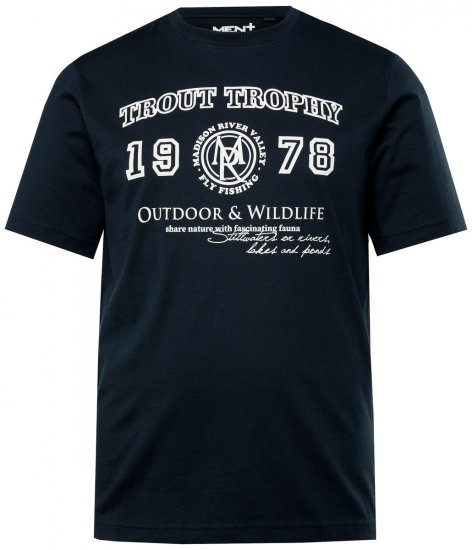 Men+ 424 Póló Trout Trophy Sötétkék - Pólók - Nagyméretű pólók - 2XL-14XL