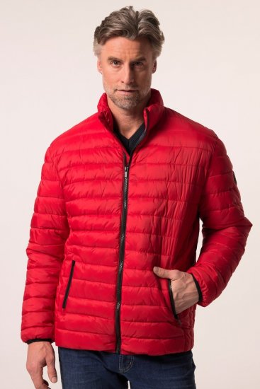 Boston Park 638 Steppelt dzseki bellyfit állógallérral Piros - Kabátok - Nagyméretű Kabátok - 2XL-8XL