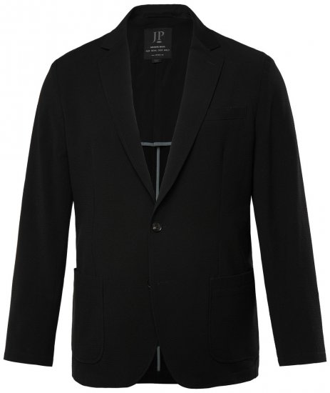 JP1880 San Remo Flexnamic Seersucker zakó Fekete - Öltönyök - Nagyméretű öltönyök