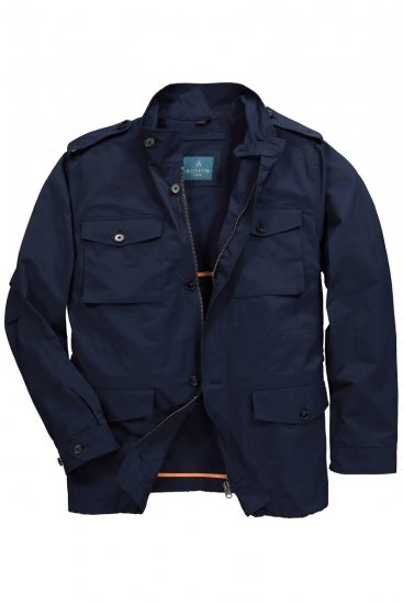 Boston Park 779 Field dzseki állógallérral Sötétkék - Kabátok - Nagyméretű Kabátok - 2XL-8XL