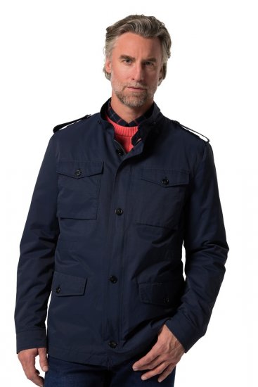 Boston Park 779 Field dzseki állógallérral Sötétkék - Kabátok - Nagyméretű Kabátok - 2XL-8XL