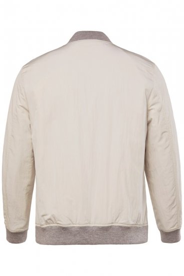 JP1880 836786 College dzseki emblémával Törtfehér - Kabátok - Nagyméretű Kabátok - 2XL-8XL
