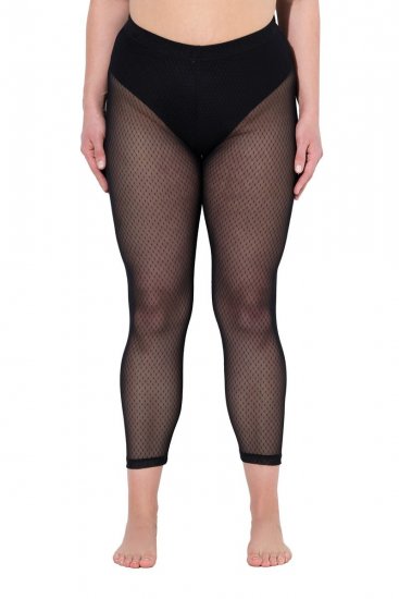 Ulla Popken 836800 Harisnyaleggings Fekete - Harisnyanadrágok & zoknik - 