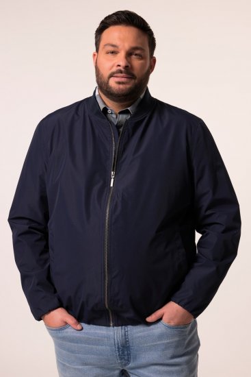 Men+ 823 Ultrakönnyű bomber dzseki bellyfit Sötétkék - Kabátok - Nagyméretű Kabátok - 2XL-8XL