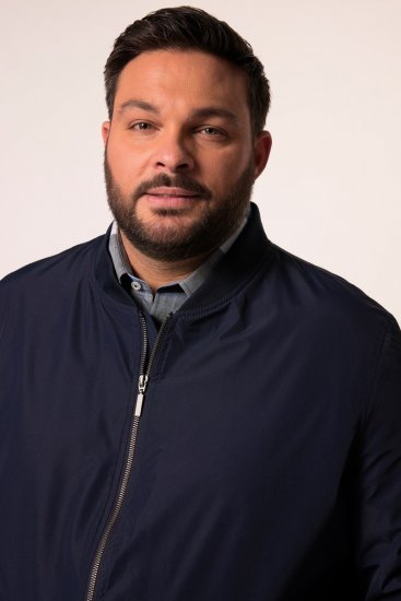 Men+ 823 Ultrakönnyű bomber dzseki bellyfit Sötétkék - Kabátok - Nagyméretű Kabátok - 2XL-8XL