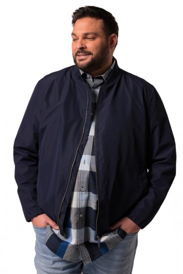 Men+ 823 Ultrakönnyű bomber dzseki bellyfit Sötétkék - Kabátok - Nagyméretű Kabátok - 2XL-8XL
