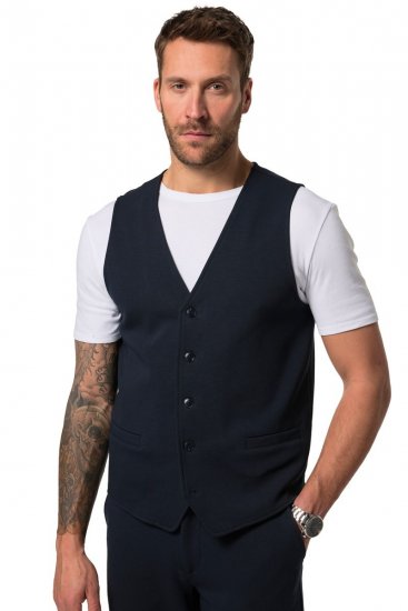 JP1880 New York Flexnamic Jersey mellény Sötétkék - Öltönyök - Nagyméretű öltönyök