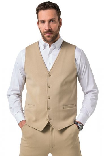 JP1880 New York Flexnamic Jersey mellény Bézs - Öltönyök - Nagyméretű öltönyök