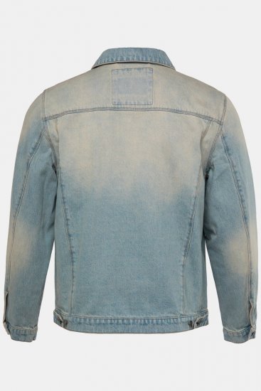 STHUGE 837222 Farmerdzseki mellzsebekkel Világoskék - Kabátok - Nagyméretű Kabátok - 2XL-8XL