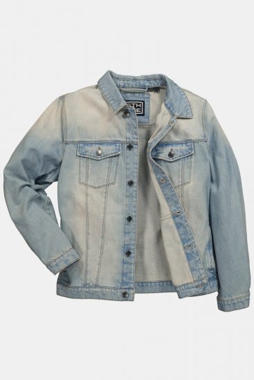 STHUGE 837222 Farmerdzseki mellzsebekkel Világoskék - Kabátok - Nagyméretű Kabátok - 2XL-8XL