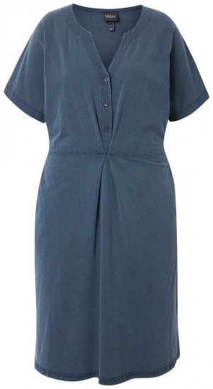 Ulla Popken 837403 Rövid ujjú jersey ruha Sötétkék - Jersey ruhák - 