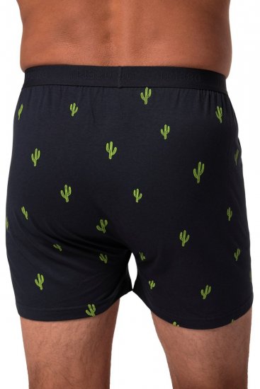 JP1880 837629 Boxeralsó FLEXNAMIC® kaktuszmintával Sötétkék 2 db-os csomag - Alsónemű & strandruhák - Nagyméretű Alsónemű 2XL-8XL