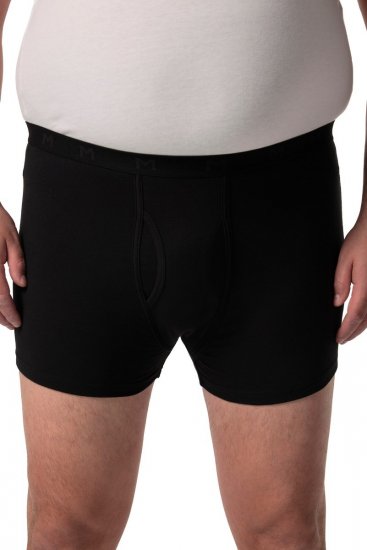 Men+ 678 Boxeralsó bellyfit FLEXLASTIC® Fekete 2 db-os csomag - Alsónemű & strandruhák - Nagyméretű Alsónemű 2XL-8XL