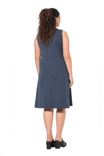 Ulla Popken 837874 Ujjatlan jersey ruha Sötétkék - Jersey ruhák - 