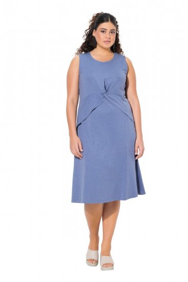 Ulla Popken 837874 Ujjatlan jersey ruha Kék - Jersey ruhák - 
