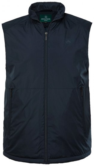 Boston Park 877 Mellény állógallérral és cipzárral Sötétkék - Kabátok - Nagyméretű Kabátok - 2XL-8XL
