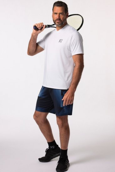 JP1880 FLEXNAMIC® GeoMotion Tennis Shorts Dark Blue - Sportruházat - Nagyméretű Sportruházat 2XL-10XL