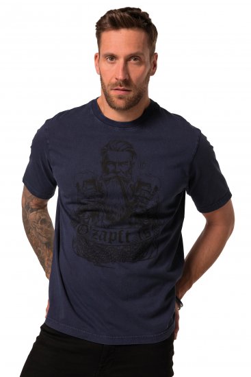 JP1880 O’zapft is! Design Vintage Look T-Shirt Navy Blue - Pólók - Nagyméretű pólók - 2XL-14XL