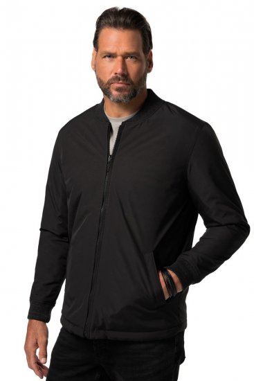 JP1880 838875 Kifordítható college dzseki Fekete - Kabátok - Nagyméretű Kabátok - 2XL-8XL