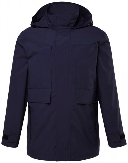 Men+ 215 Esőkabát kapucnival Sötétkék - Kabátok - Nagyméretű Kabátok - 2XL-8XL