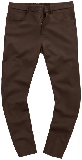 JP1880 New York Flexnamic Jersey nadrág öt zsebbel Sötétbarna - Öltönyök - Nagyméretű öltönyök