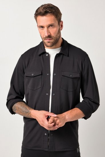 JAY-PI FLEXNAMIC® Sweat-Overshirt Black - Kabátok - Nagyméretű Kabátok - 2XL-8XL