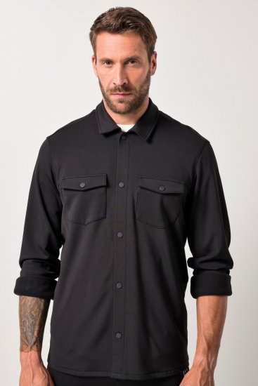 JAY-PI FLEXNAMIC® Sweat-Overshirt Black - Kabátok - Nagyméretű Kabátok - 2XL-8XL