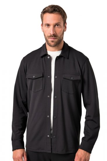 JAY-PI FLEXNAMIC® Sweat-Overshirt Black - Kabátok - Nagyméretű Kabátok - 2XL-8XL