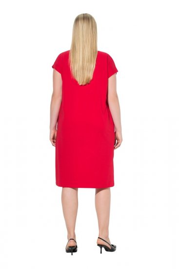 Ulla Popken 839896 Jersey ruha strasszokkal Rózsaszín - Estélyi ruhák - Molett alkalmi ruhák