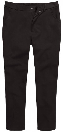 Men+ 207 Bilbao Flexlastic Jersey chino nadrág Fekete - Öltönyök - Nagyméretű öltönyök