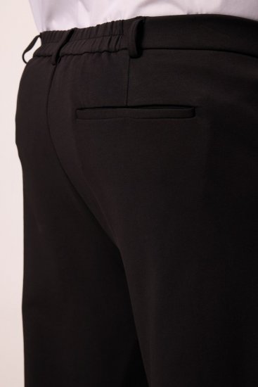 Men+ 207 Bilbao Flexlastic Jersey chino nadrág Fekete - Öltönyök - Nagyméretű öltönyök