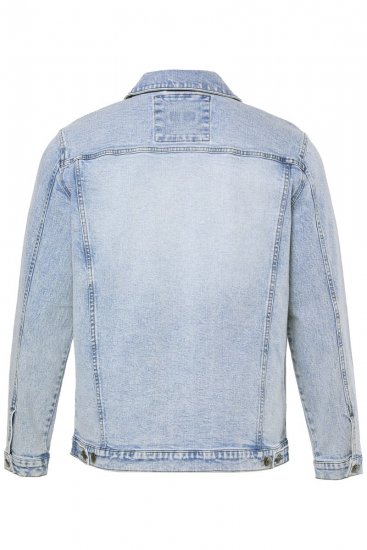 Men+ 394 Farmerdzseki mellzsebekkel Világoskék - Kabátok - Nagyméretű Kabátok - 2XL-8XL