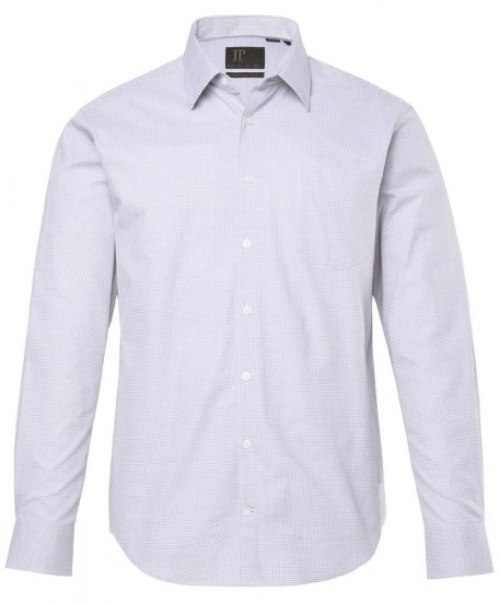 JP1880 Business Shirt Long Sleeve Two-Tone Grey - Ingek - Ingek 2XL-10XL