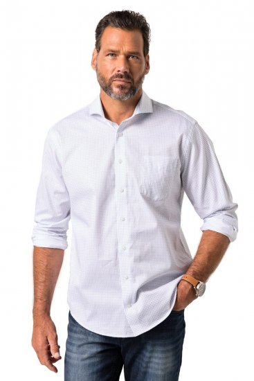 JP1880 Business Shirt Long Sleeve Snow White - Ingek - Ingek 2XL-10XL